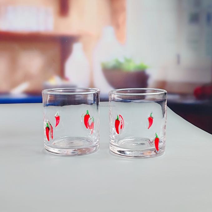 콘페티 장식용 DOF 유리 손으로 만든 크리스탈 텀블러 물잔 멕시코 록 유리 잔 결혼식 파티 선물 4