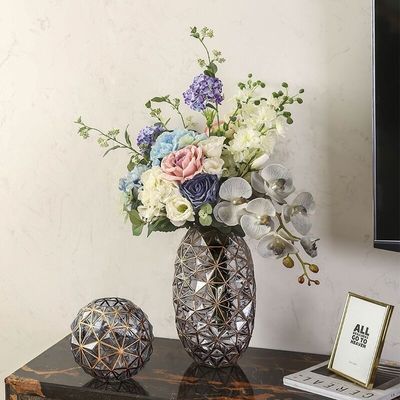 Creative Handpainted Decorative Glass Vase For Wedding