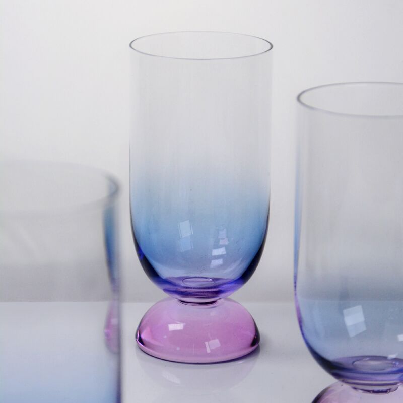 품질 Handblown Crystal Wine Glass Goblet with Two-color Gradient and Frosted Base for 400ml Wine Cocktail & Home Decor 공장