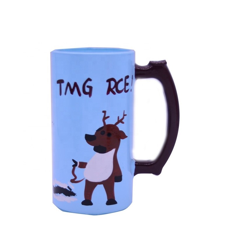 품질 색 훈장을 받은 맥주컵은 핸즈페인티드 잔 맥주 머그를 특화합니다 공장