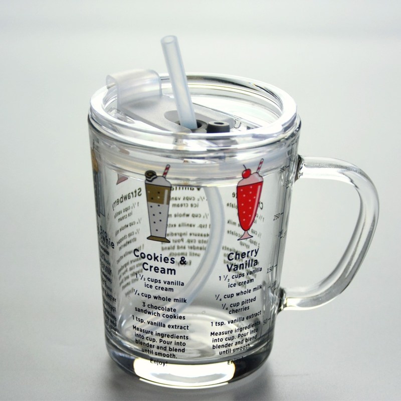 품질 Lid와 규산염 밀짚과 글라스를 마시는 만화 크리스탈 공장