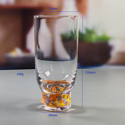 품질 핸드메이드 현대 디자인 다채로운 칵테일 음주 글래스 사용자 지정 콘페티 음료 하이볼 글래스 공장