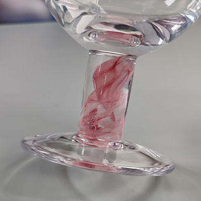 품질 멕시코 콘페티 디자인 우아한 물잔 고급스러운 손으로 불린 콘페티 칵테일 유리 컵 낭만적인 짧은 줄기 와인 잔 공장