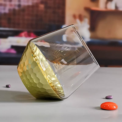 품질 400개 밀리람베르트 손 절단금 벌집형 크리스탈 포도주 잔 공장