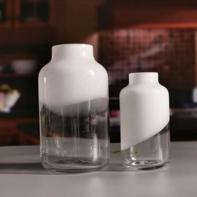 품질 손은 단단한 노쇠함 절반 세라믹 유리 병 꽃병을 만들었습니다 공장