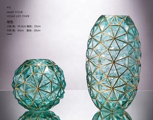 품질 결혼하기 위한 창조적 핸즈페인티드 장식적 유리 꽃병 공장