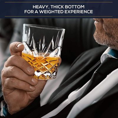 품질 구식 무연성은 10개 항공 회사 코드 위스키 안경, 위스키 시음 안경을 엠보싱 처리했습니다 공장