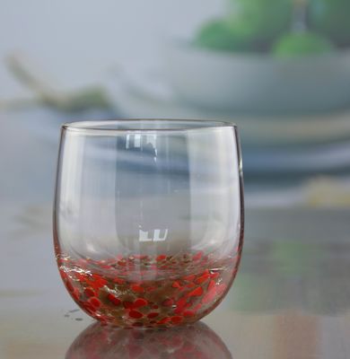 품질 금 돌 바닥 유리 SGS 300ml 수작업 위스키 유리 공장