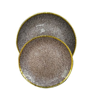 품질 금색 디저트 유리 충전판, 장식용 충전판 결혼식용 공장