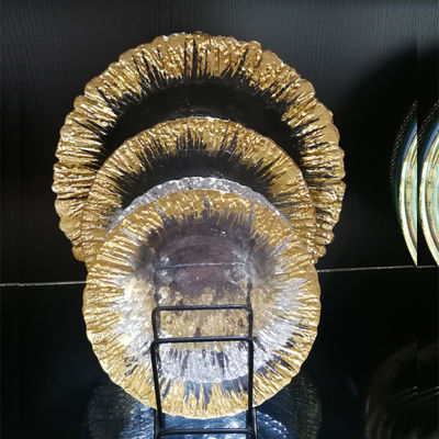 품질 금색 디저트 유리 충전판, 장식용 충전판 결혼식용 공장