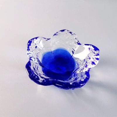 품질 저녁 식탁에 체리 꽃 유리 소스 접시 공장