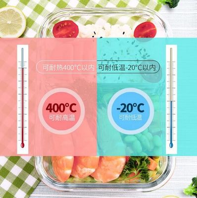 품질 잠금 뚜?? 이 있는 보로 실리케이트 압축 유리 점심 상자 공장