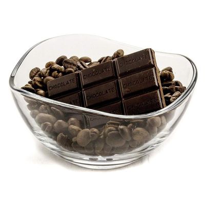 품질 투명한 내구성 파동 림 유리 충전판, 과일 샐러드 유리 그릇 공장