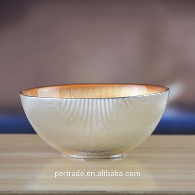 품질 은 금 장식 된 샐러드 그릇을위한 유리 충전판 공장