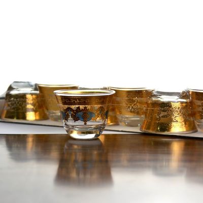 품질 최고급의 고급 금 전사지 훈장을 받은 체조 선수 음주 잔 공장