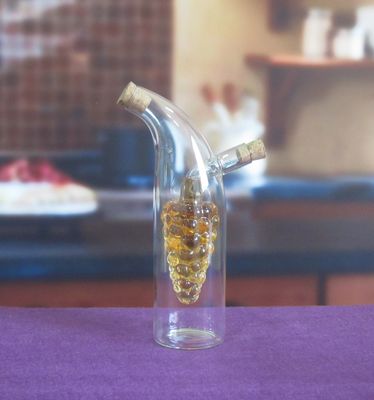 품질 오일을 위한 Lid와 이중 레이어 포도 모양 글라스 양철통 공장