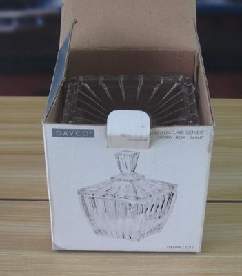 품질 케케묵은 옵틱은 캔디를 위한 글라스 저장 병을 스트라이핑합니다 공장