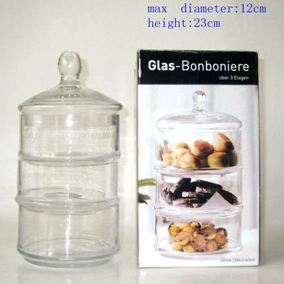 품질 인공송풍 3 층 스태커블 저장은 LID로 삐걱거립니다 공장