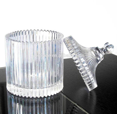 품질 Lid와 집의 엠보싱된 종류 대형 글라스 용기 공장