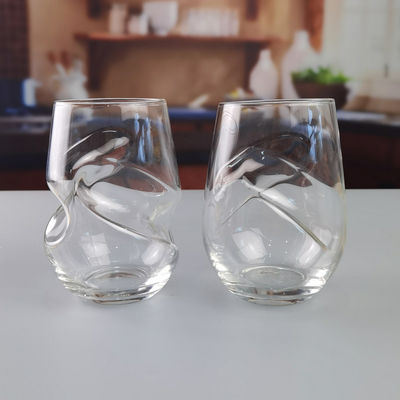 품질 회전형 크리스탈 레드 와인 글래스 250ml 스팀리스 공장